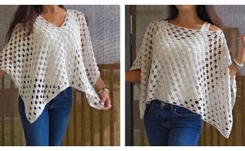 Sierra Sun Poncho Free Crochet Pattern