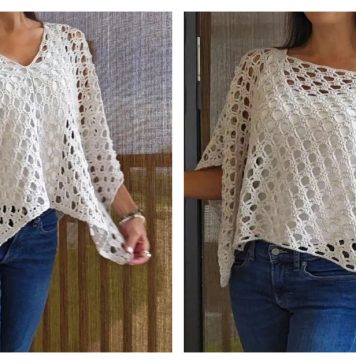 Sierra Sun Poncho Free Crochet Pattern
