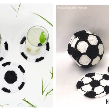Soccer Ball Coaster Crochet Patterns