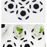 Soccer Ball Coaster Free Crochet Pattern