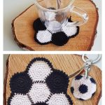 Soccer ball Coaster Crochet Pattern