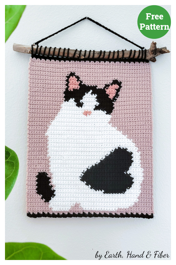 Sweetheart Kitty Tapestry Free Crochet Pattern