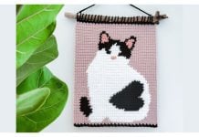 Sweetheart Kitty Tapestry Free Crochet Pattern