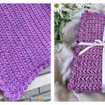 Textured Star Stitch Baby Blanket Free Crochet Pattern