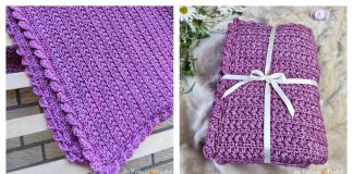 Textured Star Stitch Baby Blanket Free Crochet Pattern