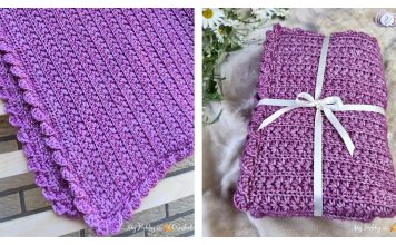 Textured Star Stitch Baby Blanket Free Crochet Pattern