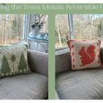 Woodland Mosaic Reversible Pillow Free Crochet Pattern