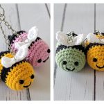 Bee Keychain Free Crochet Pattern