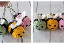 Bee Keychain Free Crochet Pattern Bee Keychain Free Crochet Pattern