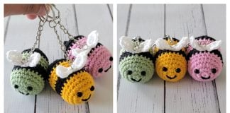 Bee Keychain Free Crochet Pattern