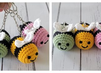 Bee Keychain Free Crochet Pattern