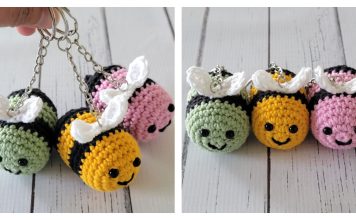 Bee Keychain Free Crochet Pattern