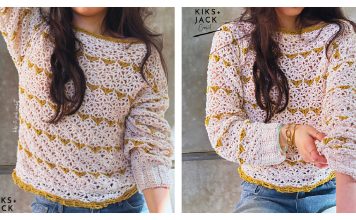 Bright Sunny Mesh Top Free Crochet Pattern