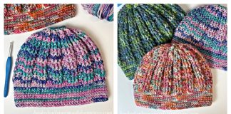 Burst Beanie Free Crochet Pattern and Video Tutorial