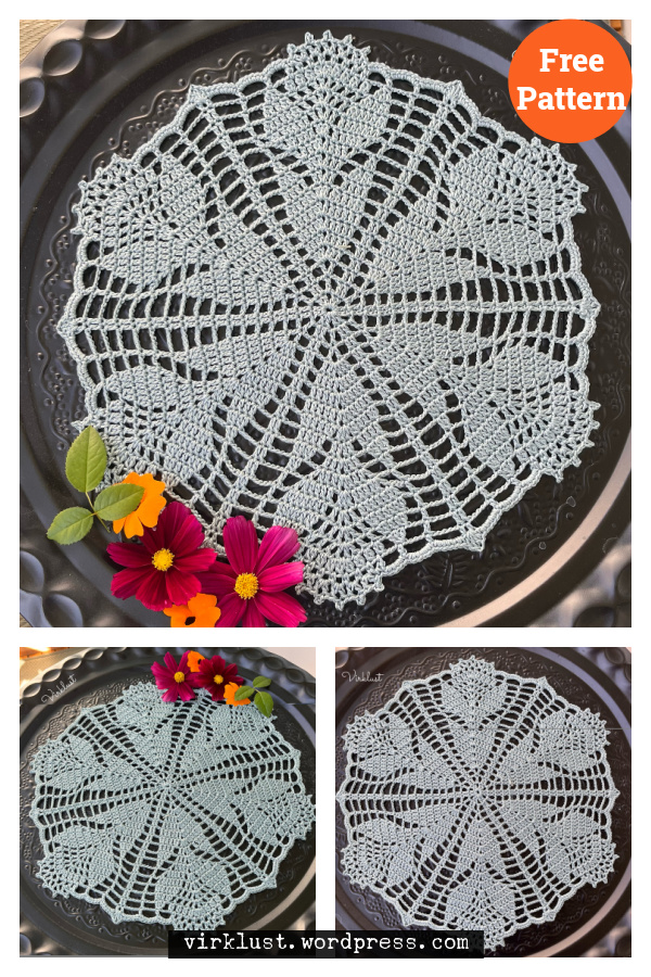 Floral Fantasy Doily Free Crochet Pattern