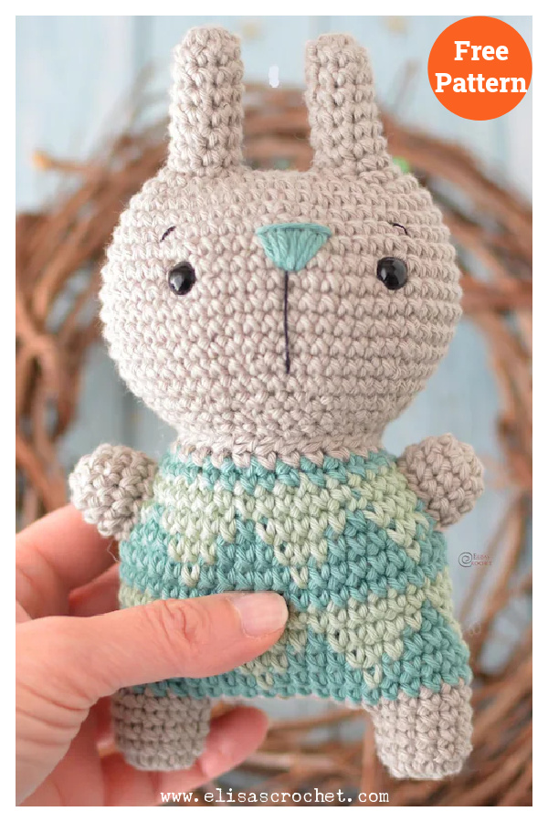 Funny Bunny Amigurumi Free Crochet Pattern