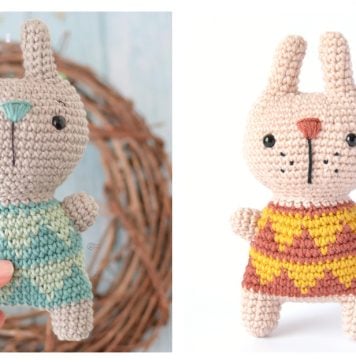 Funny Bunny Amigurumi Free Crochet Pattern