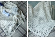 Lacy Baby Blanket Free Crochet Pattern and Video Tutorial