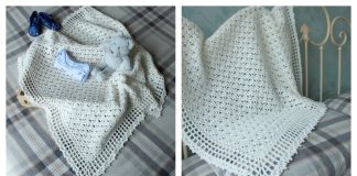 Lacy Baby Blanket Free Crochet Pattern and Video Tutorial