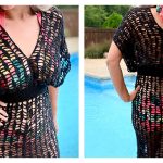 Lacy Leaf Swimsuit Coverup Free Crochet Pattern and Video Tutorial f