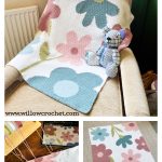 Pastel Meadows Baby Blanket Free Crochet Pattern