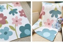 Pastel Meadows Baby Blanket Free Crochet Pattern