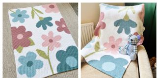 Pastel Meadows Baby Blanket Free Crochet Pattern
