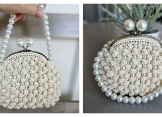 Pearls and Prosecco Purse Free Crochet Pattern Pearls and Prosecco Purse Free Crochet Pattern