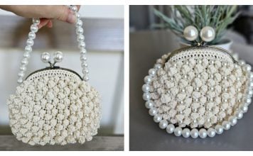 Pearls and Prosecco Purse Free Crochet Pattern