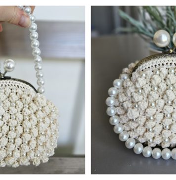 Pearls and Prosecco Purse Free Crochet Pattern