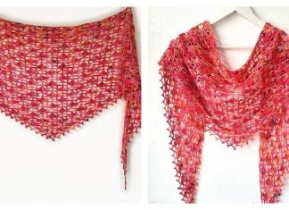 Rosehip Lace Shawl Free Crochet Pattern