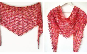 Rosehip Lace Shawl Free Crochet Pattern