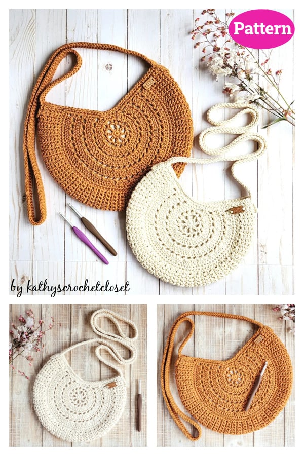 Round Circle Boho Bag Crochet Pattern