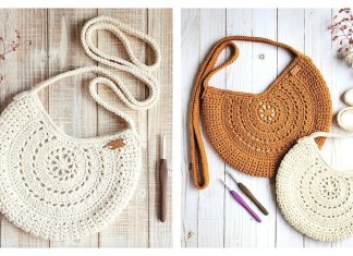 Round Circle Boho Bag Crochet Pattern
