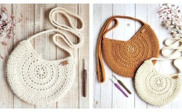 Round Circle Boho Bag Crochet Pattern