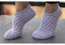 Soft House Slippers Free Crochet Pattern and Video Tutorial