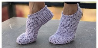Soft House Slippers Free Crochet Pattern and Video Tutorial