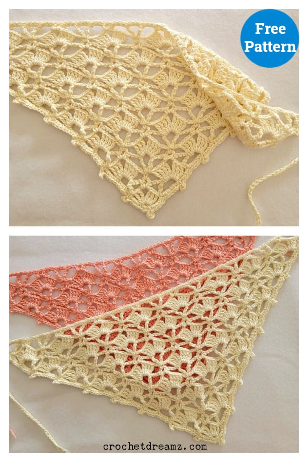 Sunny Days Bandana Free Crochet Pattern