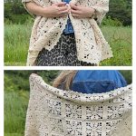 Vintage Flower Shawl Free Crochet Pattern