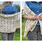 Vintage Flower Shawl Free Crochet Pattern