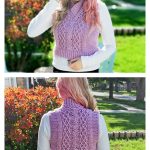 Alice Cabled Vest Free Crochet Pattern