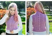 Alice Cabled Vest Free Crochet Pattern