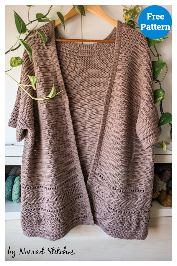 Arrowhead Cardi Free Crochet Pattern
