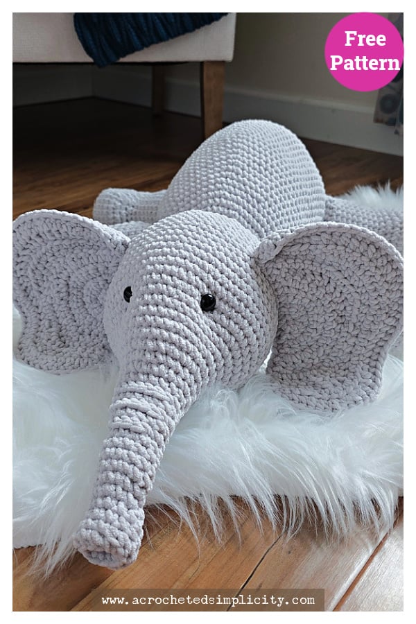 Eloise the Elephant Free Crochet Pattern