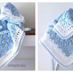 Forget-Me-Not Daydream Floral Blanket Crochet Pattern