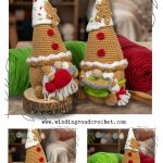 Gingerbread Cookie Gnome Couple Free Crochet Pattern and Video Tutorial