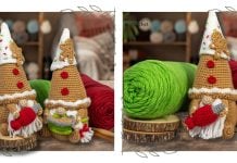 Gingerbread Cookie Gnome Couple Free Crochet Pattern and Video Tutorial