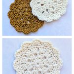 Granny Cluster Coaster Free Crochet Pattern