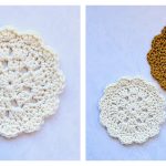 Granny Cluster Coaster Free Crochet Pattern
