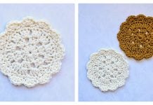 Granny Cluster Coaster Free Crochet Pattern